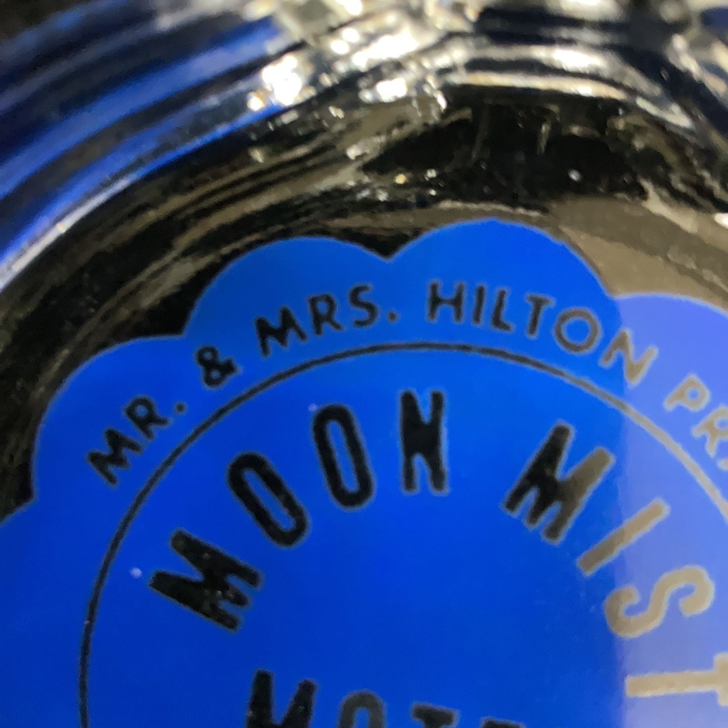 Moon Mist Motel Glass Ashtray アンティーク ヴィンテージ ガラス灰皿