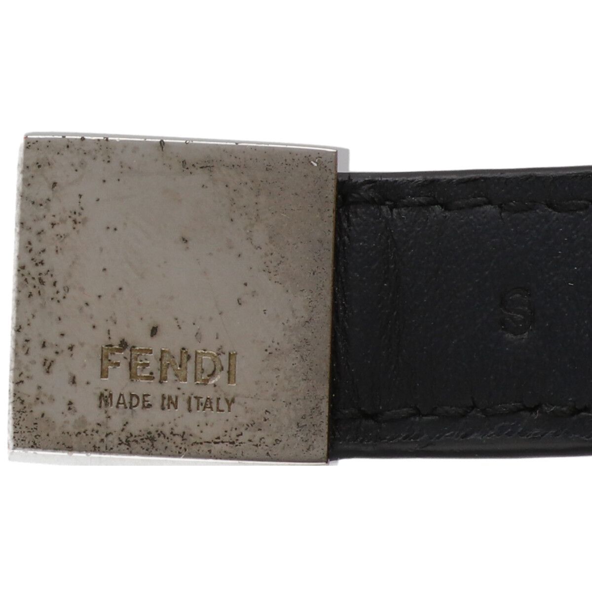 中古】 Fendi フェンディ ブレスレット ズッカ レザーブレスレット 腕
