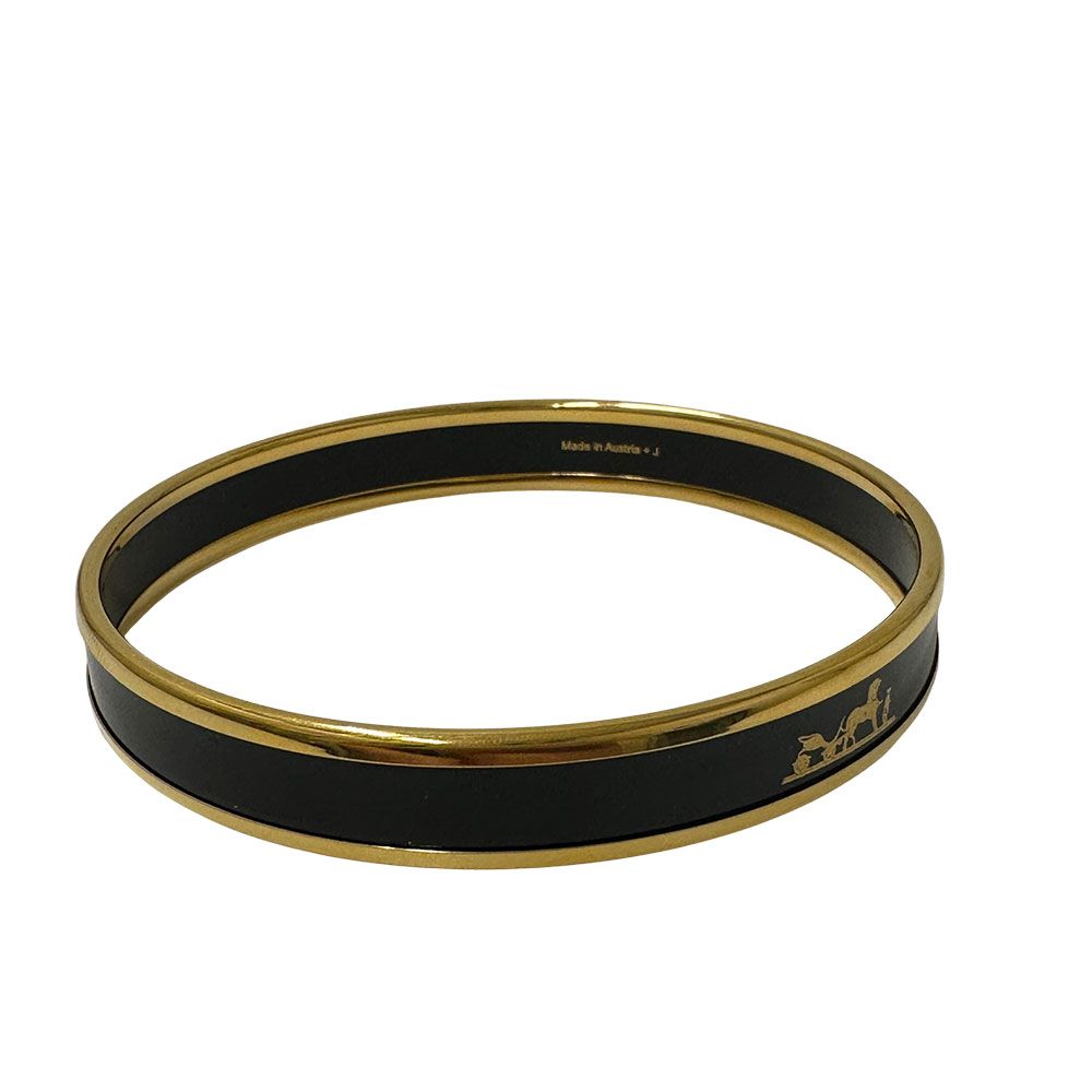 エルメス HERMES バングル カレーシュ エマイユ PM レディース