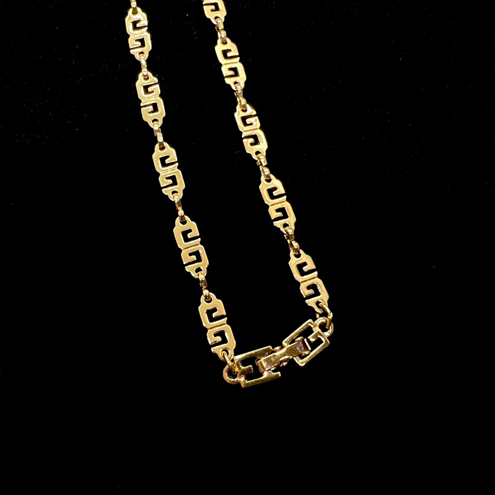 美品✨GIVENCHY ジバンシー ネックレス ヴィンテージ チェーン 美品☆ GIVENCHY ジバンシー ネックレス ゴールド GGロゴ ヴィンテージ