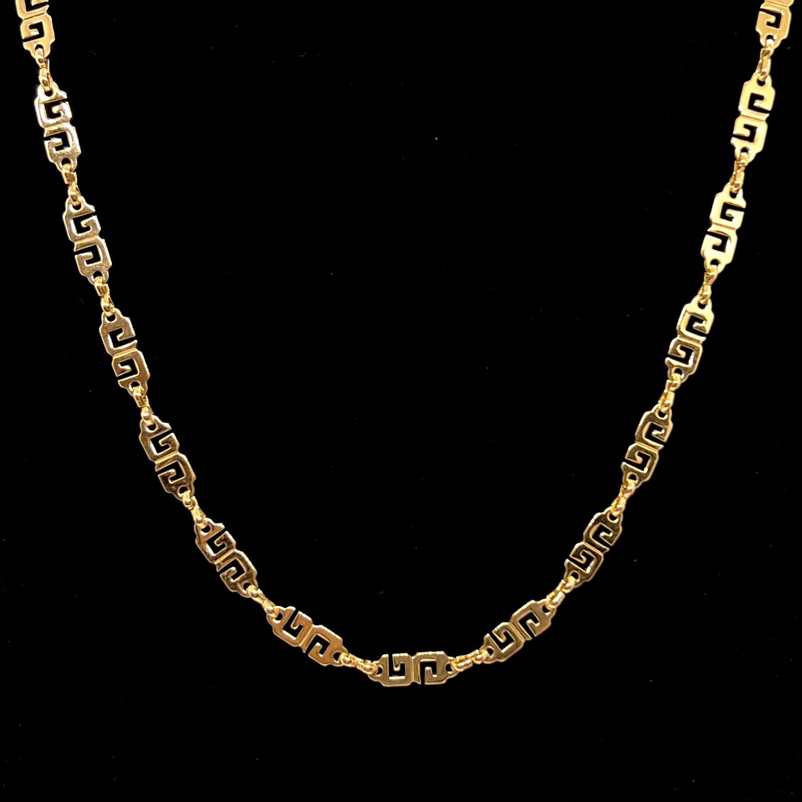 美品☆ GIVENCHY ジバンシー ネックレス ゴールド GGロゴ ヴィンテージ