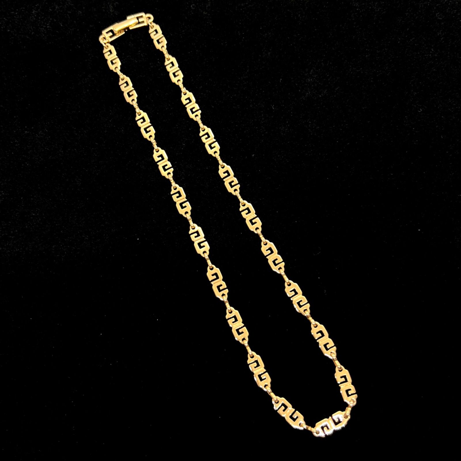 美品☆ GIVENCHY ジバンシー ネックレス ゴールド GGロゴ ヴィンテージ