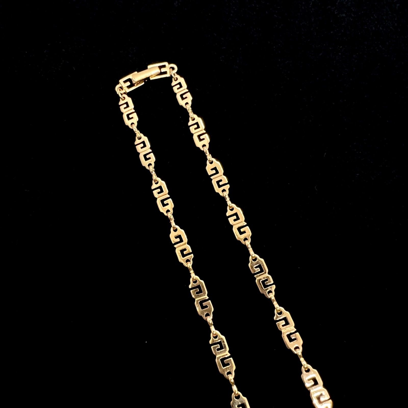 美品☆ GIVENCHY ジバンシー ネックレス ゴールド GGロゴ ヴィンテージ