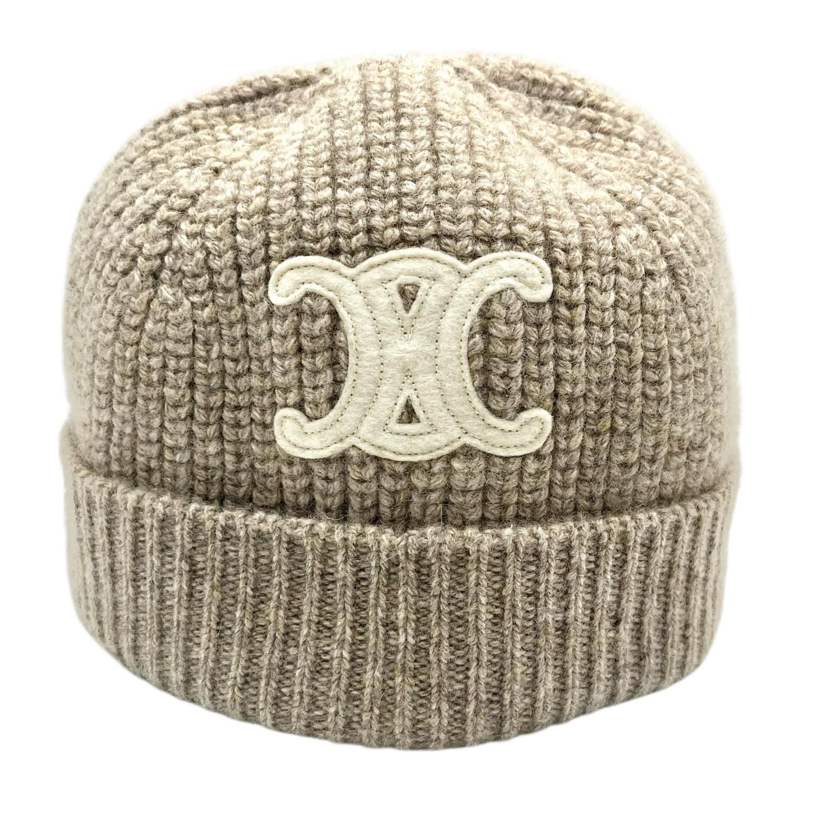 セリーヌ CELINE ニットキャップ トリオンフ ニット帽 / シームレス