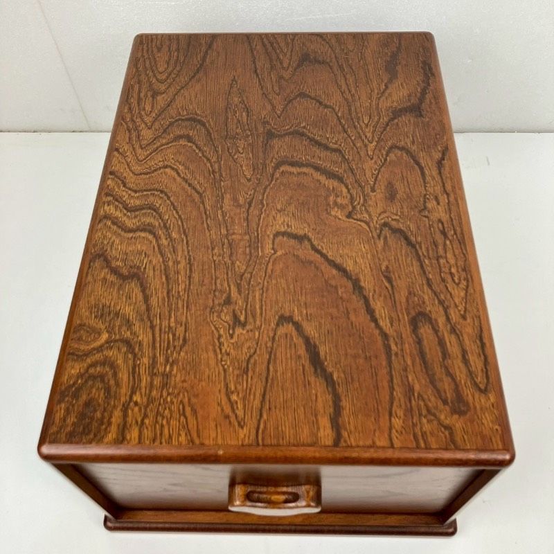 レトロ 木製 ドロワーズ 引き出し 三段 書道具入れ 小物入れ - メルカリ