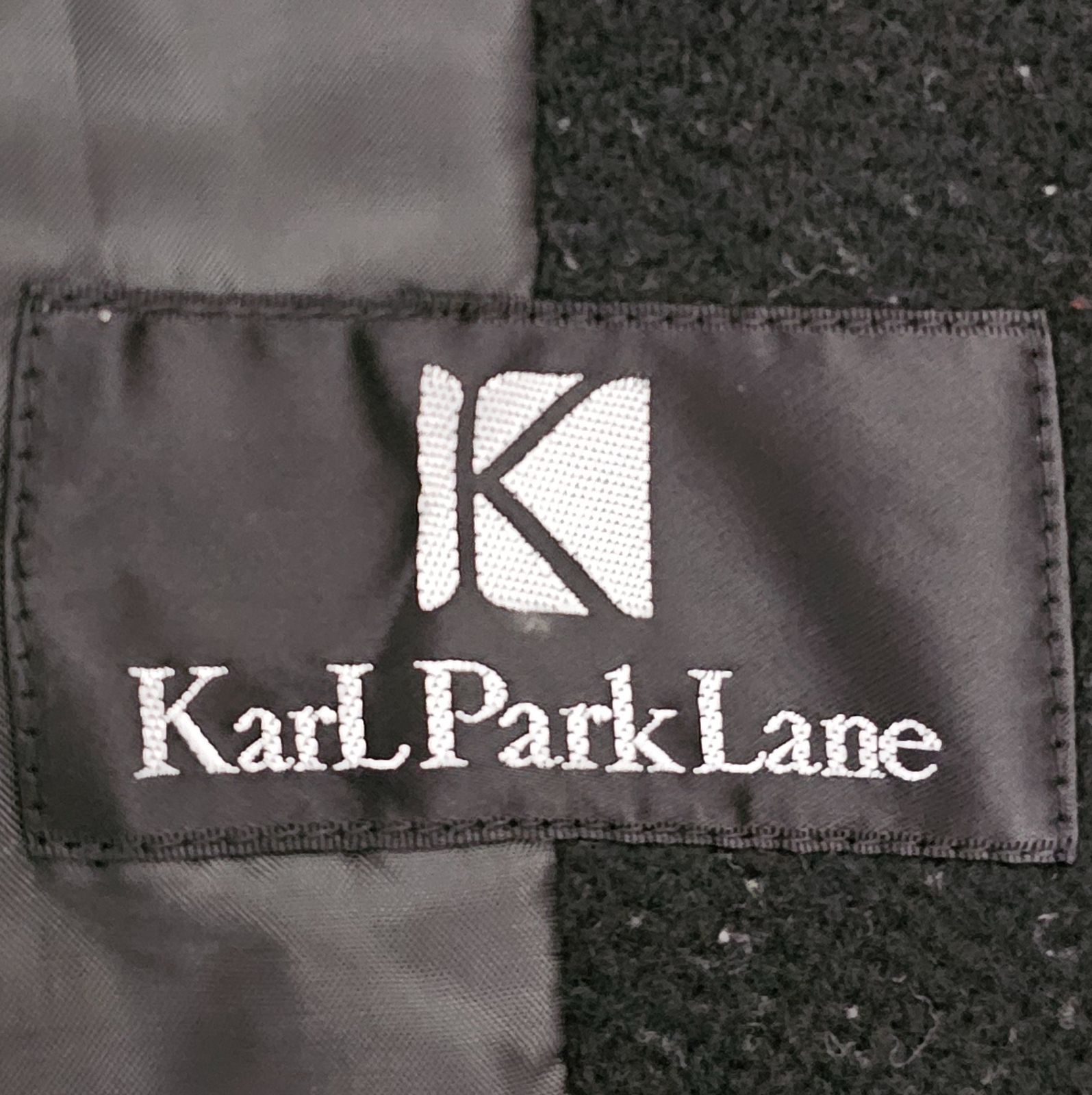 KarL Park Lane カールパークレーン ブラック ロングコート アンゴラ混 