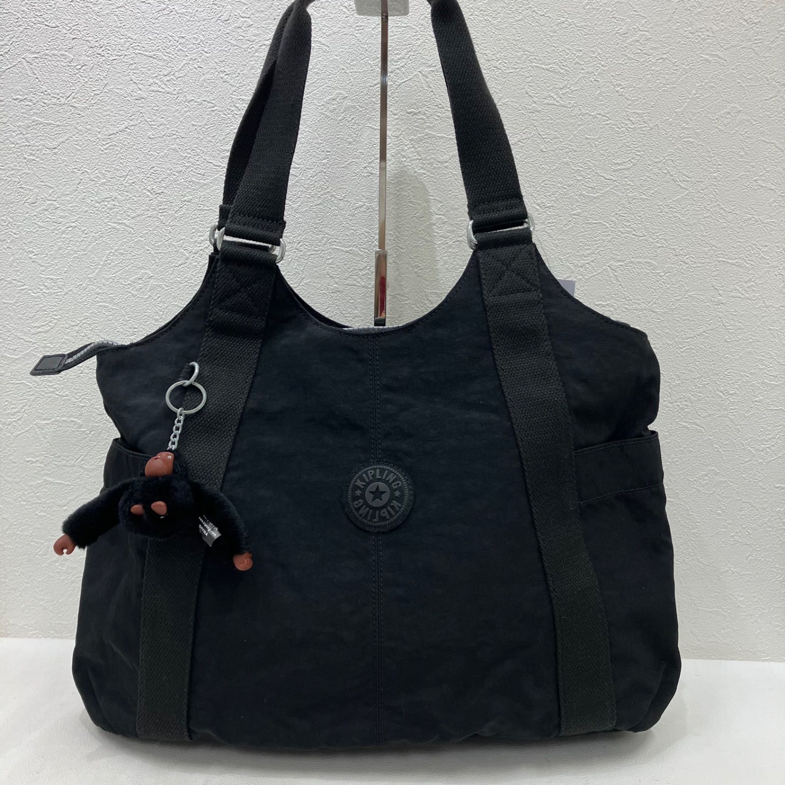 8645 KIPLING キプリング トートバッグ ハンドバッグ チャーム付き