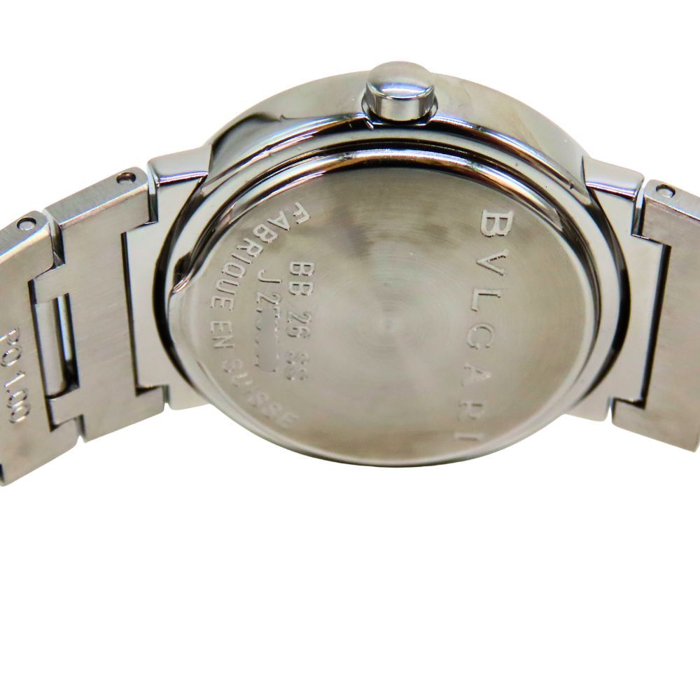 【中古】 〈新品仕上げ〉 BVLGARI  ブルガリ BB26SS ブルガリブルガリ レディース腕時計 ブラック文字盤 デイト クォーツ 26mm ステンレス 上品 シンプル A2503838 【無料ギフトラッピング承ります】 Amazon.co.jp: [ブルガリ] 腕時計 ブルガリ ブラック 文字盤