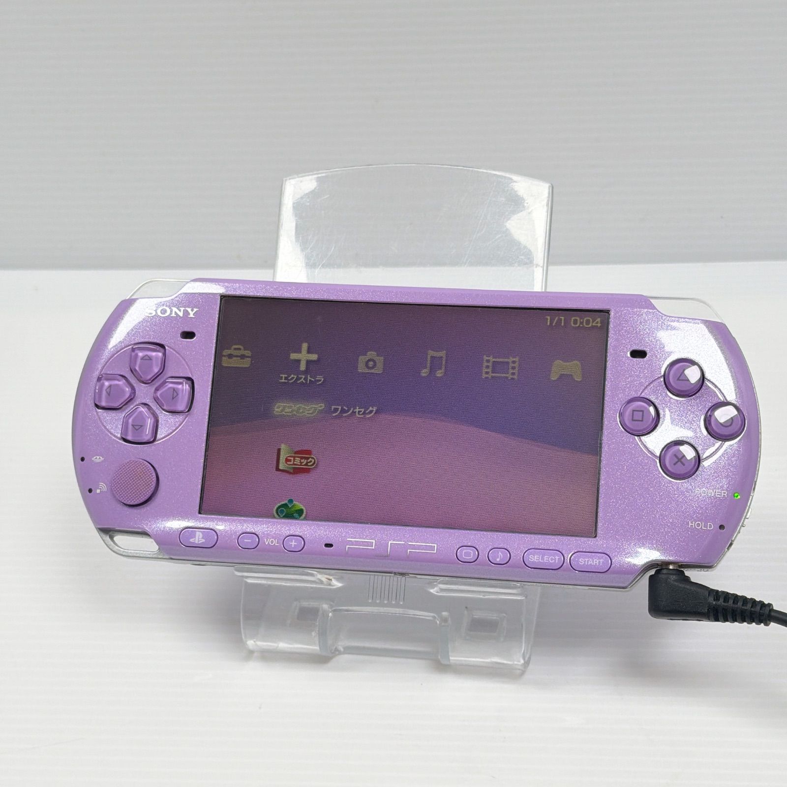 PSP 3000 ライラックパープル モンハン日記 アイルー村 遊べるセット