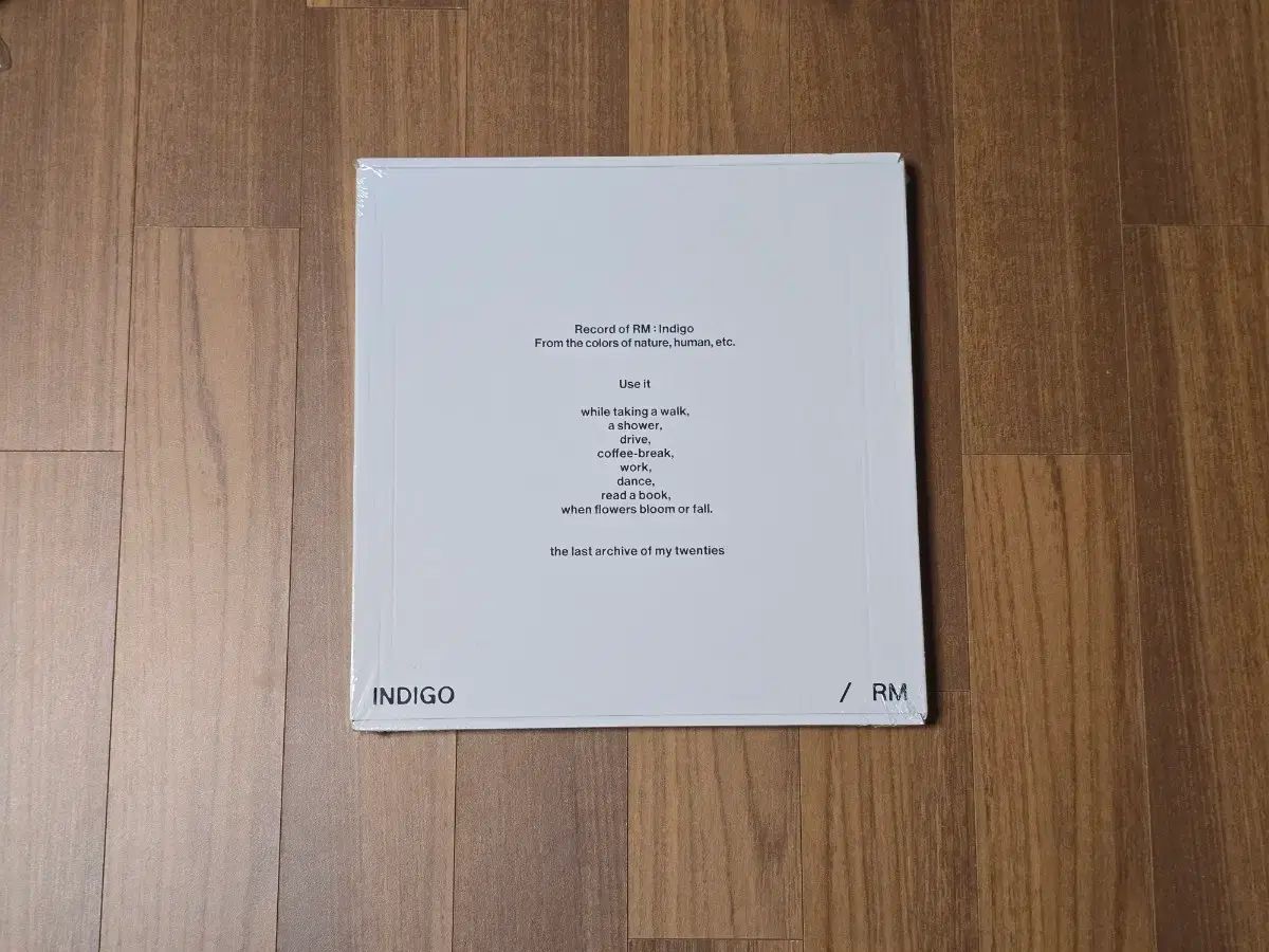 BTS(防弾少年団・バンタン) RM INDIGO LP ヴァイナル ビニールレコード