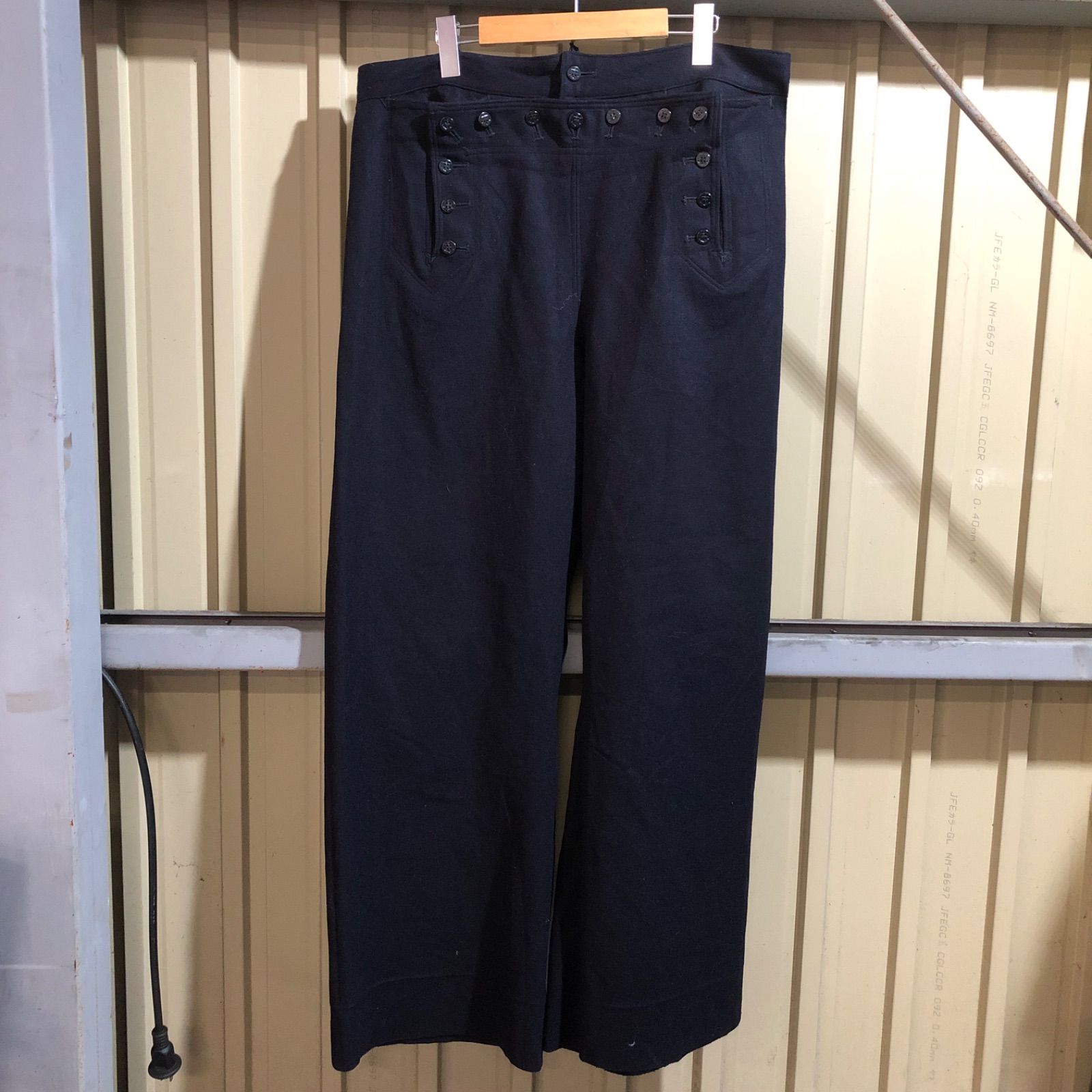 1561 U.S NAVY ミリタリーセーラーパンツ ネイビー 38×31 ユーエス