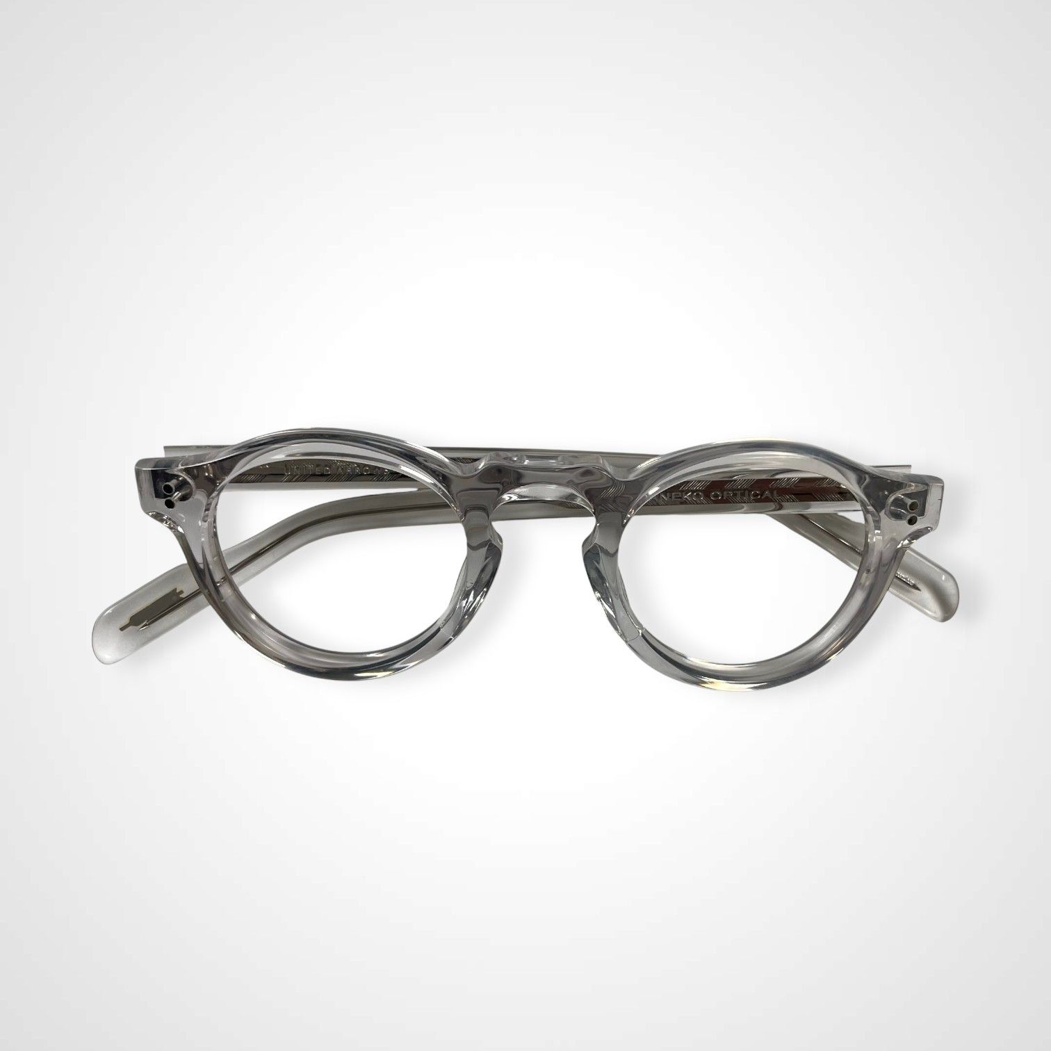 美品！常田大希着用ブランド！金子メガネ！！大人気クリアフレームラウンド型 美品！常田大希着用ブランド！金子メガネ！！大人気クリアフレーム