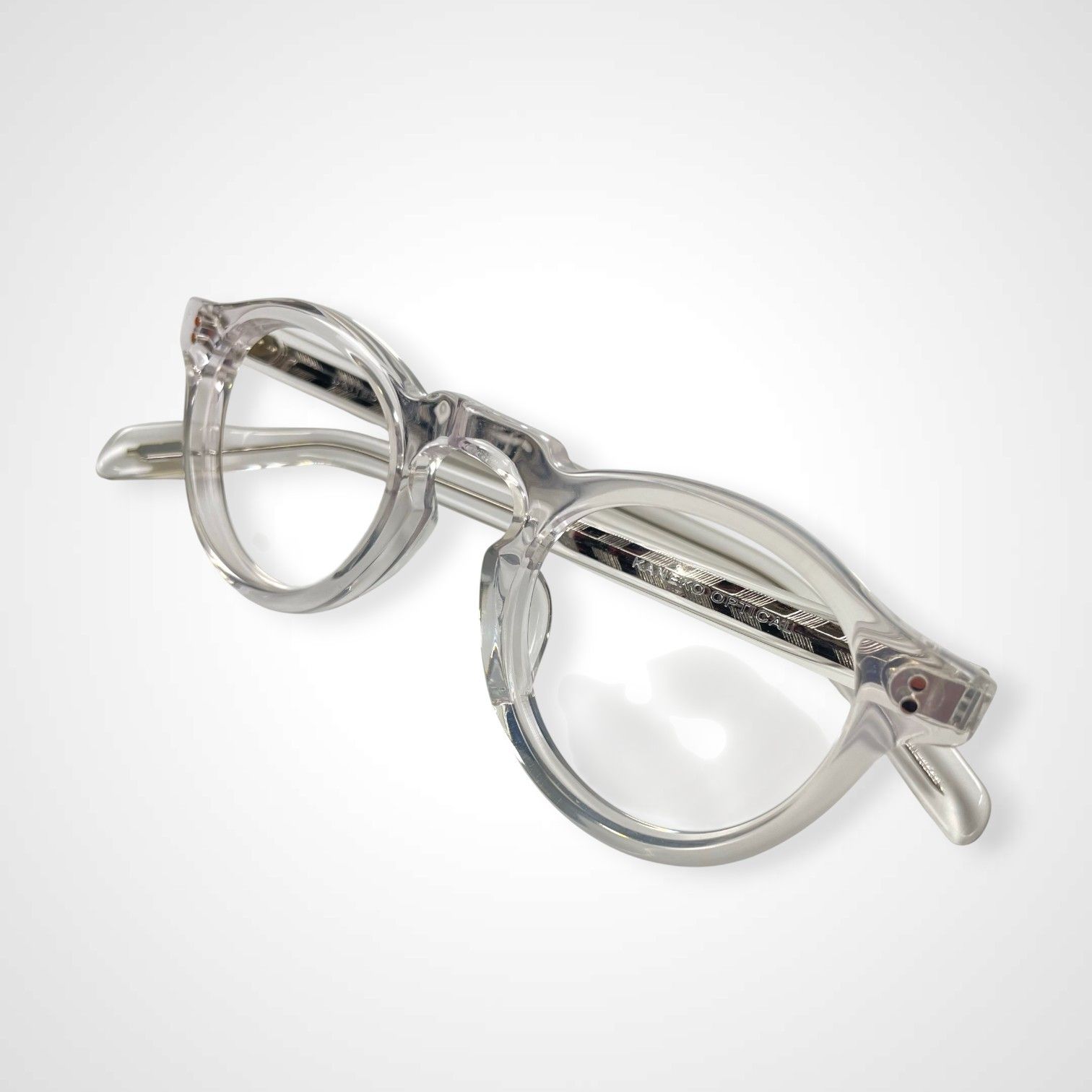美品！常田大希着用ブランド！金子メガネ！！大人気クリアフレームラウンド型 美品！常田大希着用ブランド！金子メガネ！！大人気クリアフレーム
