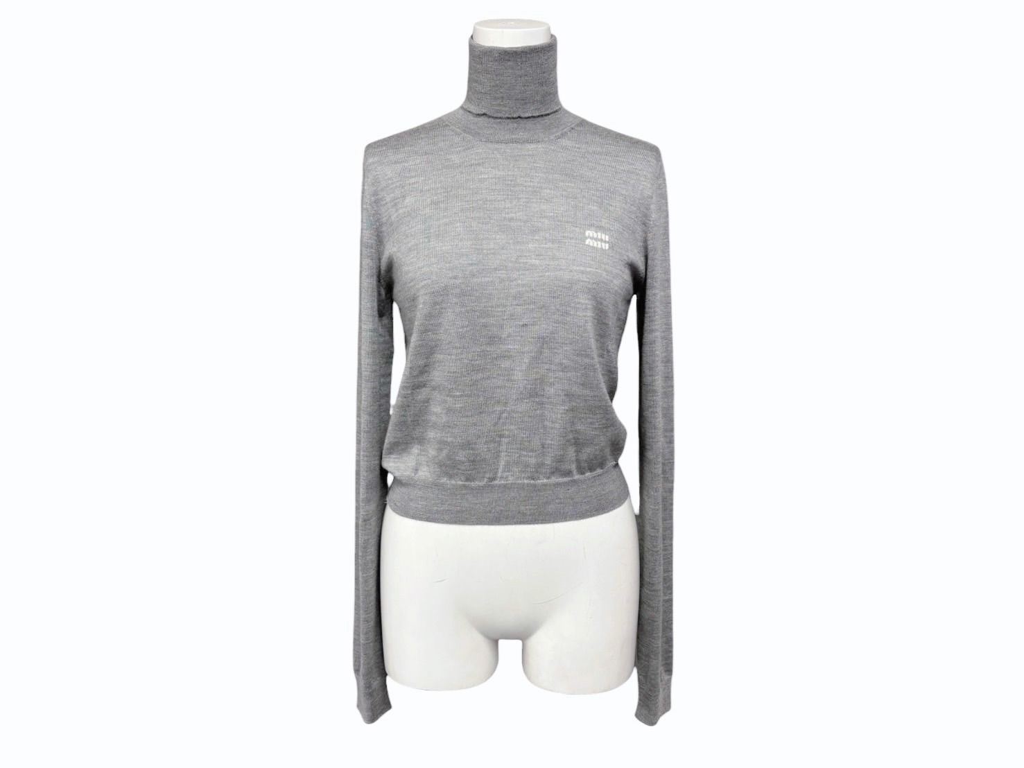 MIUMIU ミュウミュウ カーディガン トップス ロゴ A MMR424 S232 BKW  