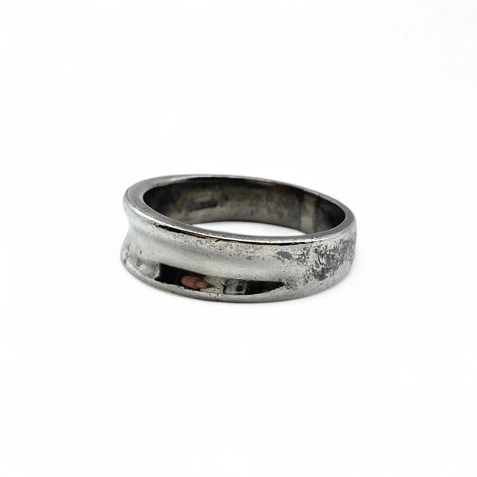 洗練されたフォルム】シンプル Silver 925 刻印 Design Ring シルバー