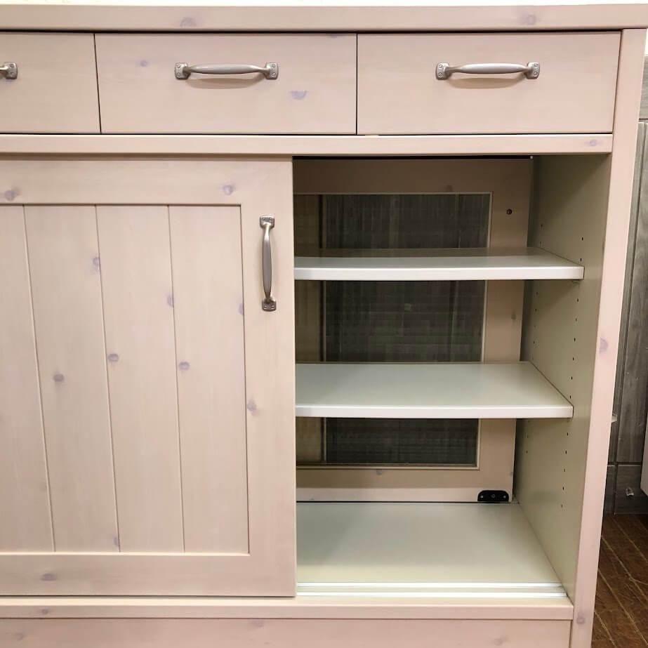 【期間限定・送料込み】 食器棚 キッチンボード キッチンカウンター (中古) ss6913 【中古】札幌市内・札幌近郊 引取限定 両面キッチンカウンター