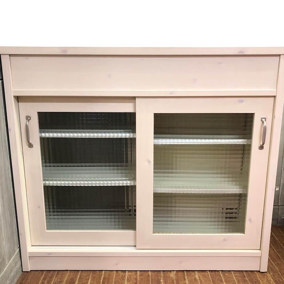 【期間限定・送料込み】 食器棚 キッチンボード キッチンカウンター (中古) ss6913 【中古】札幌市内・札幌近郊 引取限定 両面キッチンカウンター