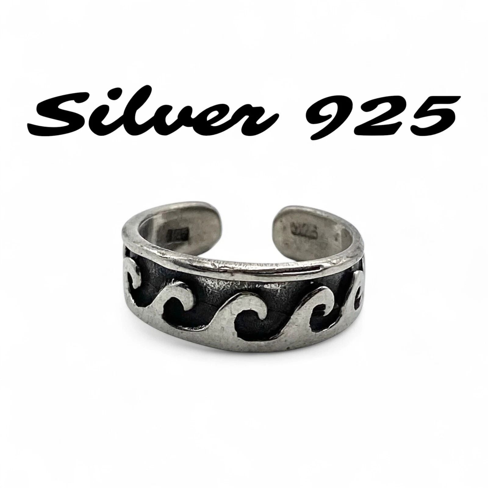 パワーウェーブ】 トライバル Silver 925 刻印 90s Vintage Design