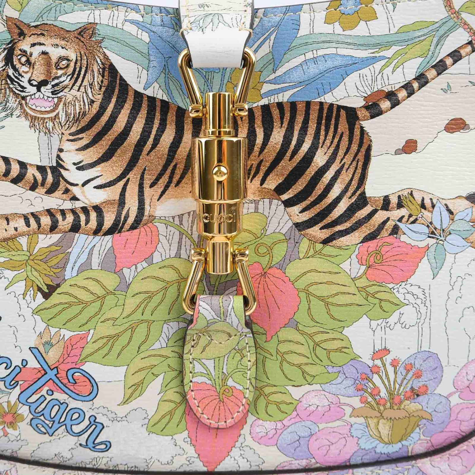 中古】【未使用品】GUCCI グッチ ジャッキー 1961 虎 グッチタイガー 