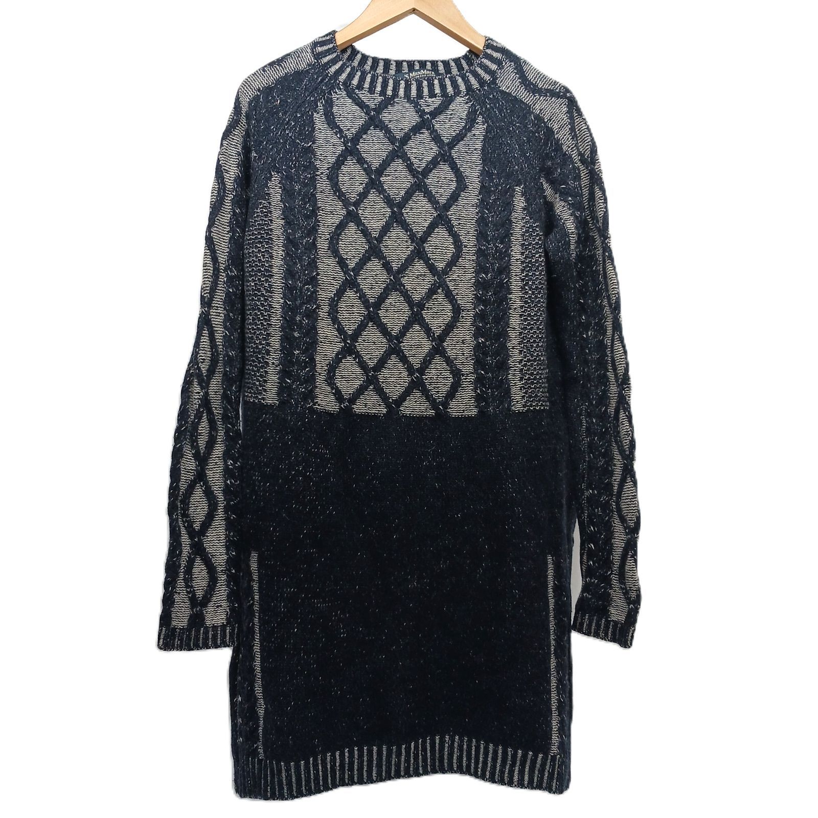 S MAX MARA エスマックスマーラ ロングニットチュニック ワンピース M