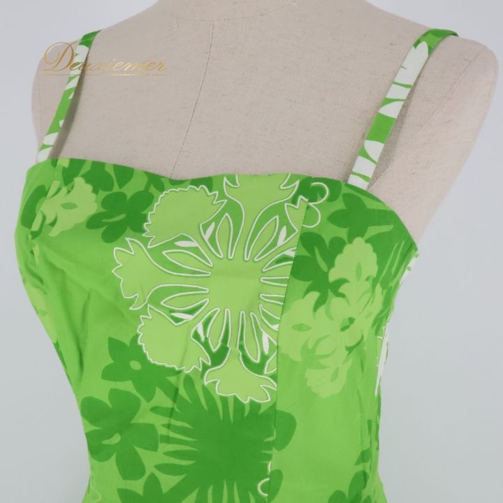 フラダンス 衣装 ワンピース ドレス パンドール グリーン系 Paondor