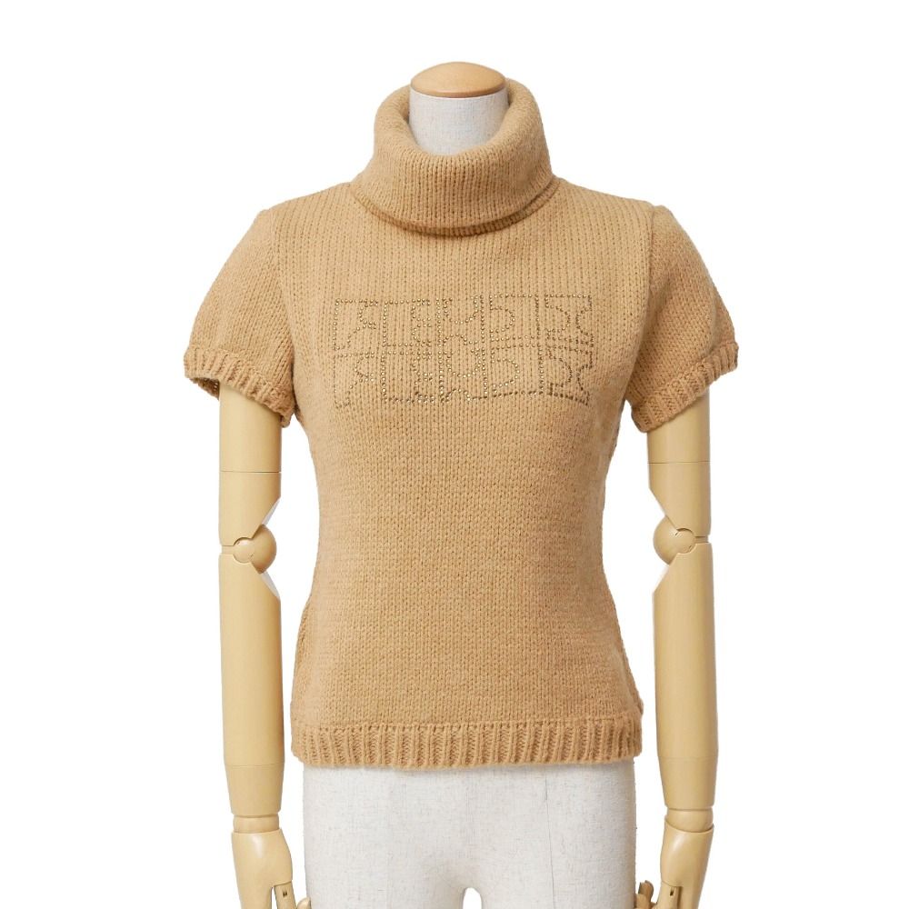 ヴィンテージ 当時物 フェンディ FENFI ラインストーン ハイネック ニット FENDI フェンディ ヴィンテージ セーター サイズM タートルネック