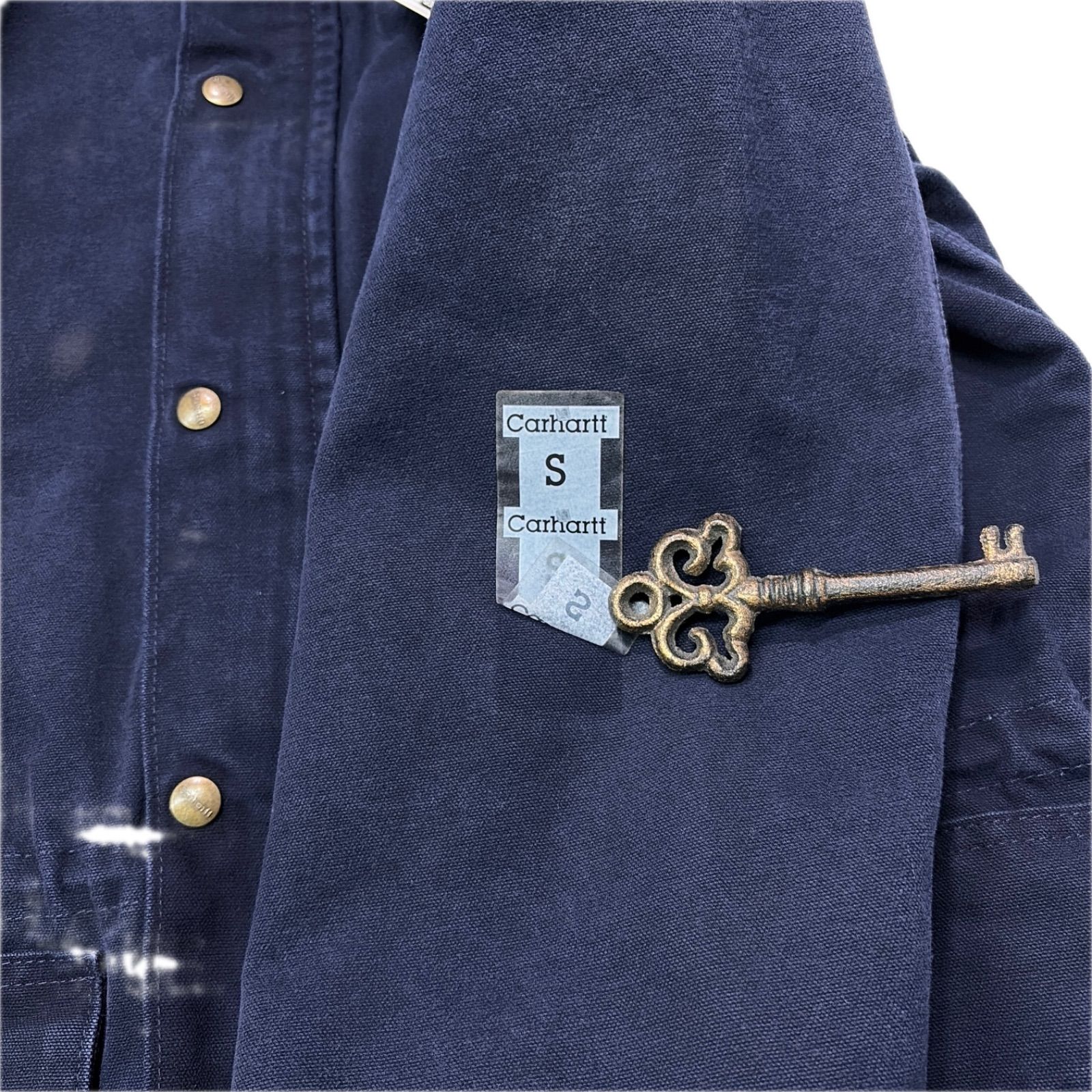 デッドストック 00s カーハート C52MDT ダック ワーク ジャケット 紺