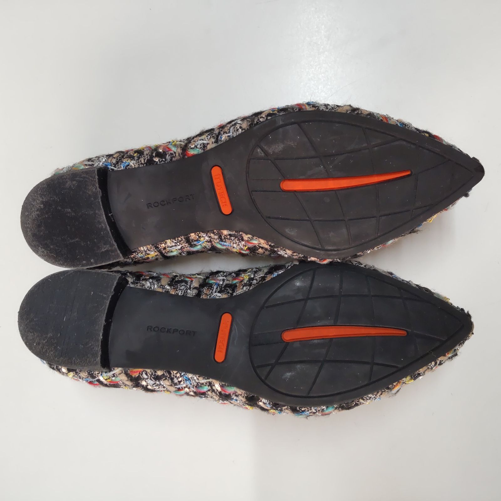 ROCKPORT ロックポート フラットシューズ ポインテッドトゥ ツイード