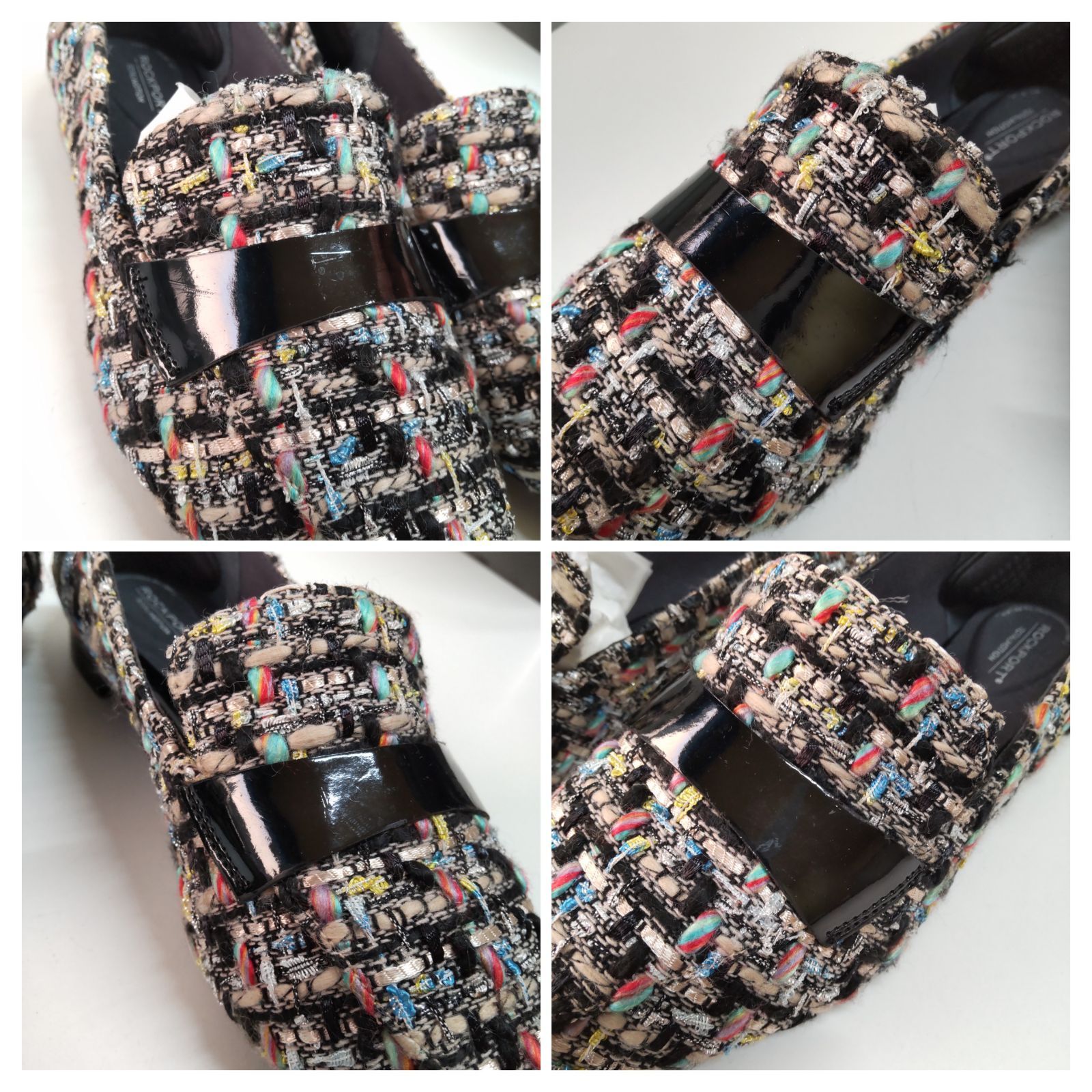 ツイード　フラットパンプス　ROCKPORT ツイードフラットパンプスROCKPORT