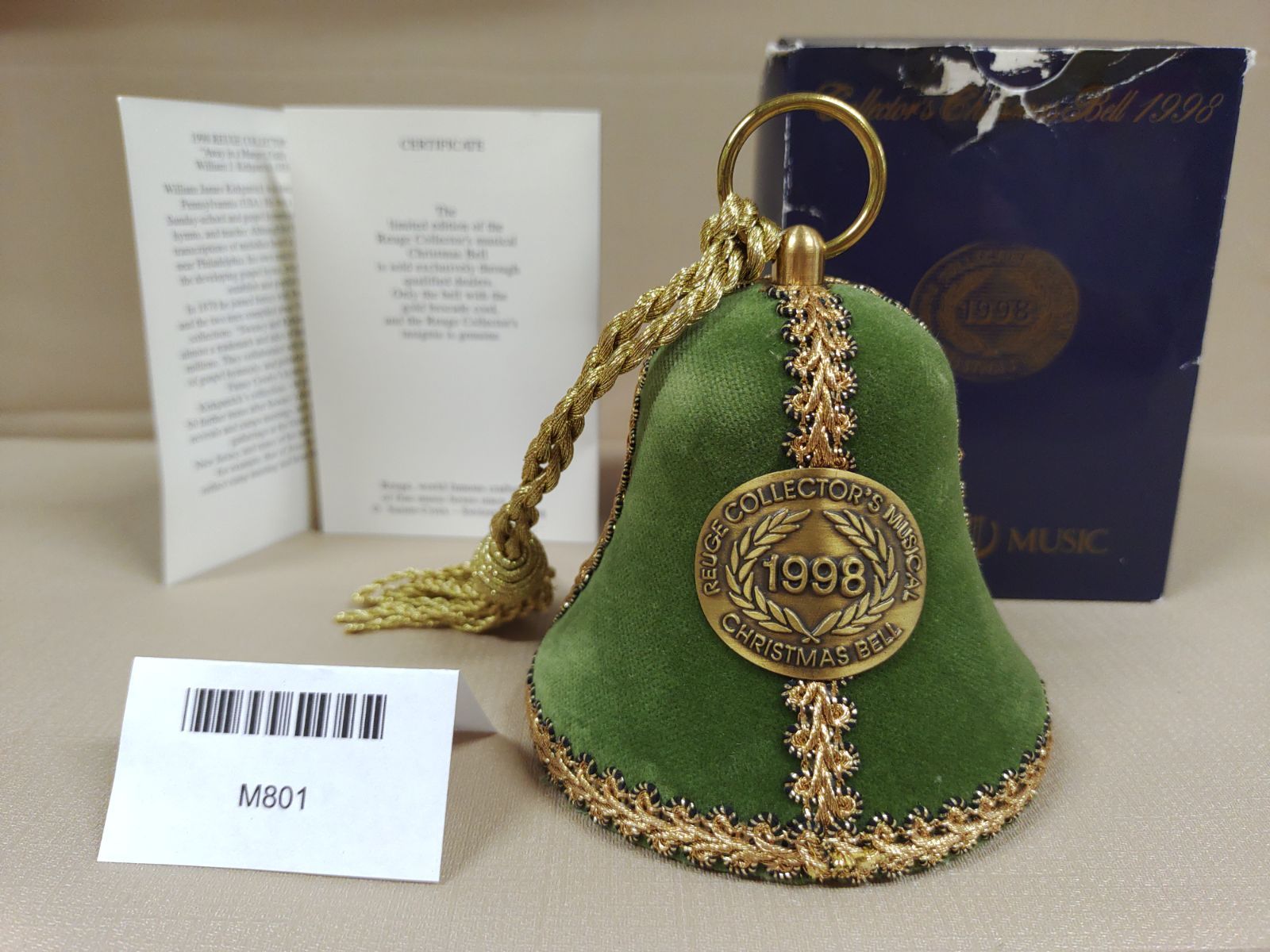 未使用　REUGE リュージュ　クリスマスベル　オルゴールベル　1982年 2026年最新】オルゴール リュージュ ベル 1992年の人気アイテム - メルカリ