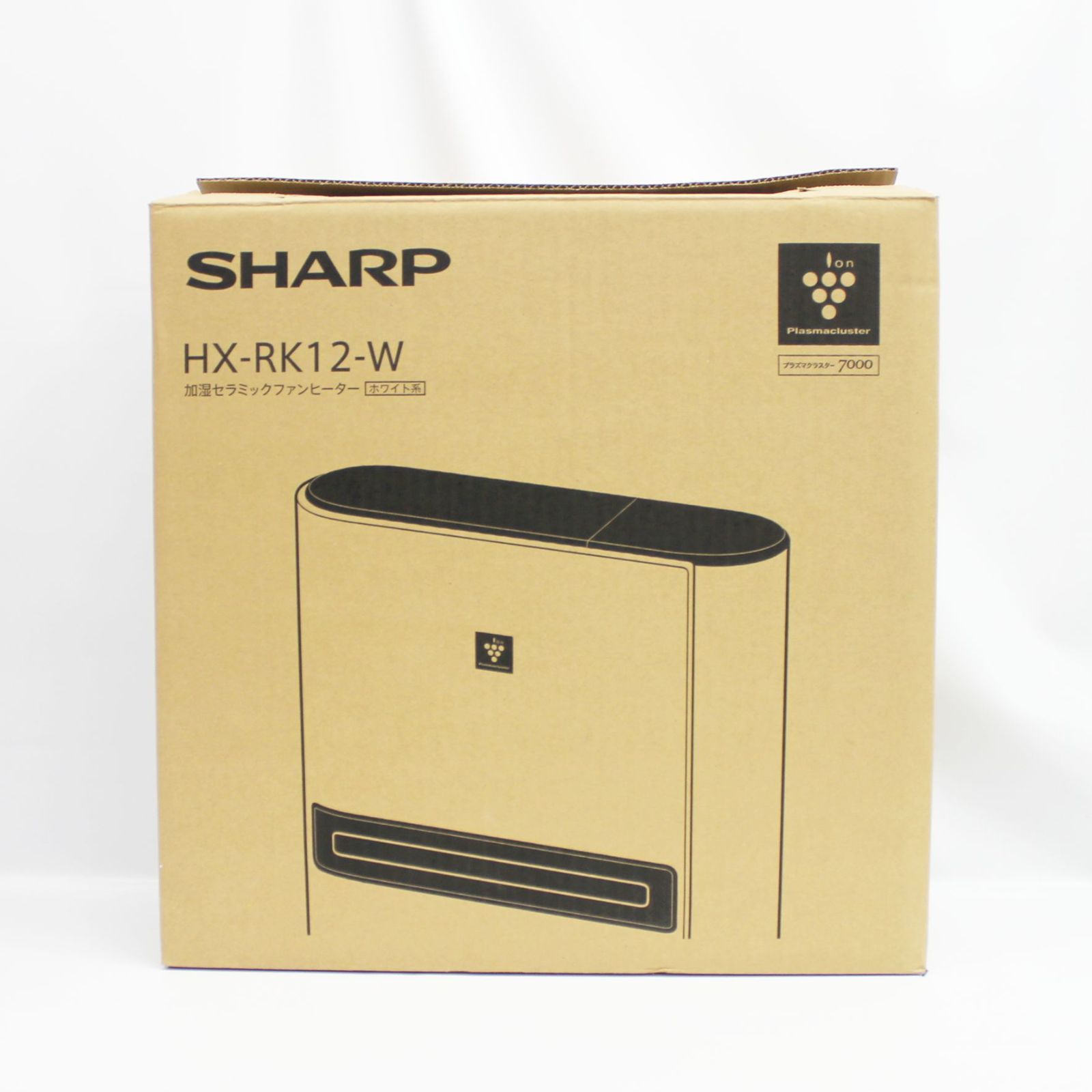 SHARP 加湿セラミックファンヒーター HX-RK12-W ハイブリッド式 良品】SHARP 加湿セラミックファンヒーター HX-RK12-W 2022年製 - メルカリ