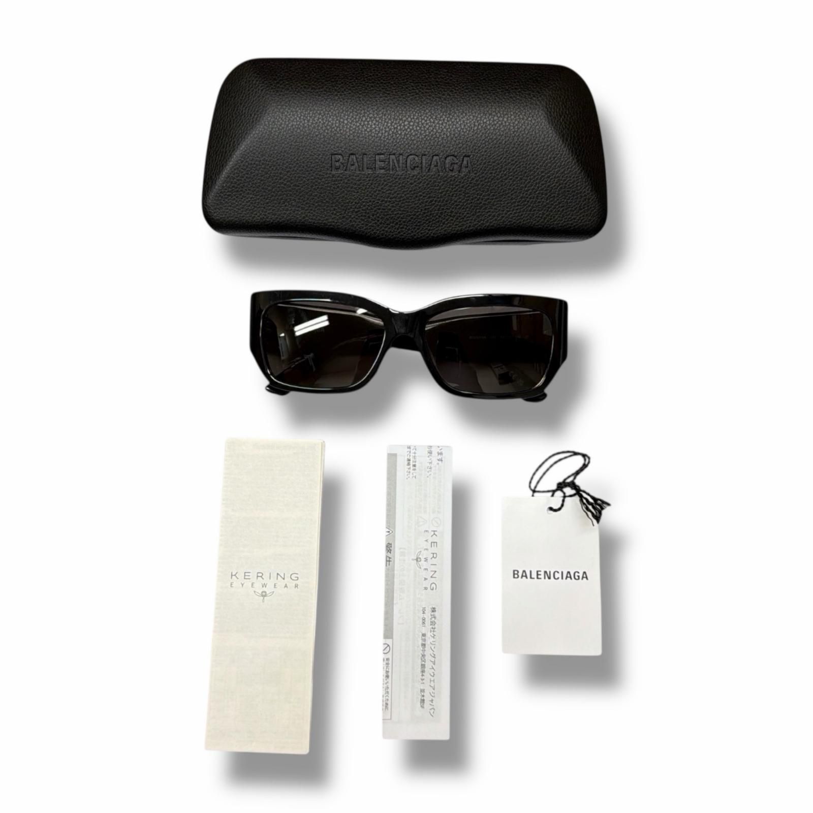 参考上代55000円 未使用 BALENCIAGA スクエアサングラス アジアン 