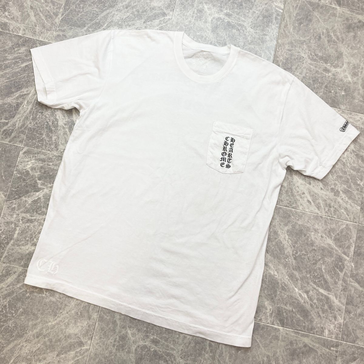 CHROME HEARTS クロムハーツ トーキョー スクロールラベル 半袖Tシャツ