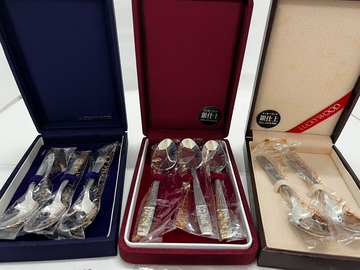 427701022301 LUCKY WOOD スプーン セット カトラリー 8本 箱入り 未