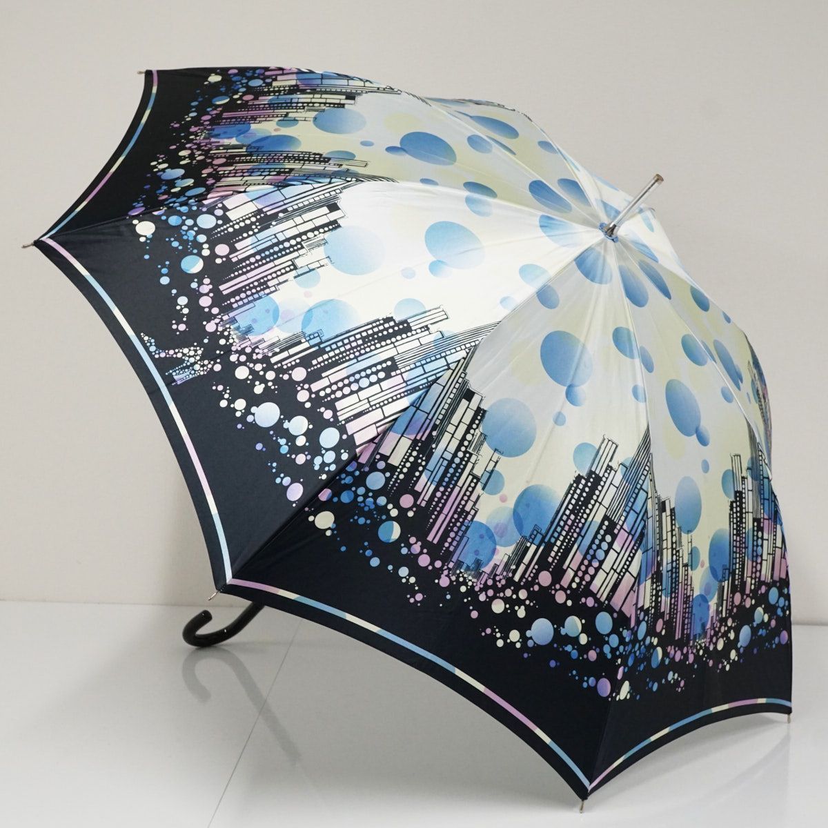 傘 Kanematsu 銀座かねまつ USED品 建物 風景 イラスト ドット
