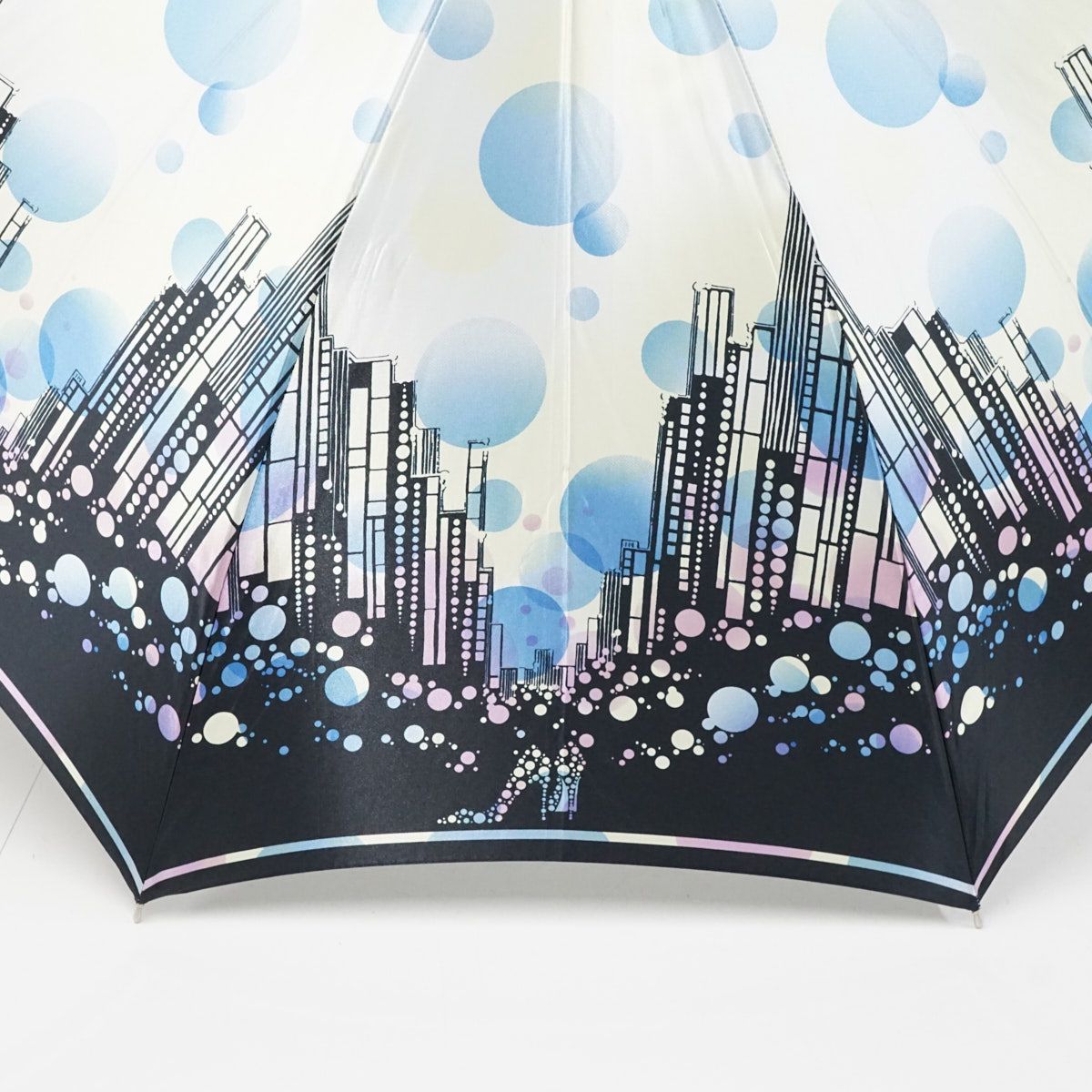 傘 Kanematsu 銀座かねまつ USED品 建物 風景 イラスト ドット