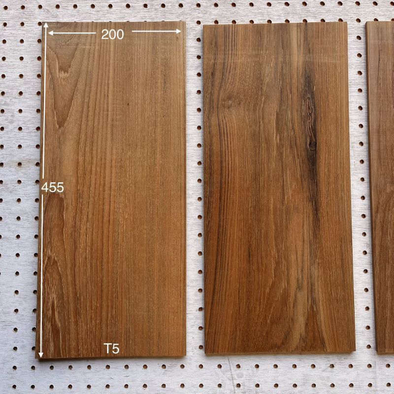 チーク セット TKM-02 ×5 mm 一枚板 銘木 木材 端材 DIY 天然木 無垢材