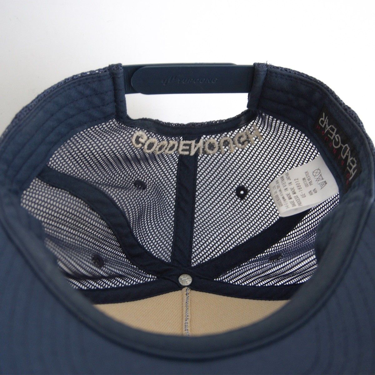 GOODENOUGH グッドイナフ GE ロゴ メッシュキャップ　青 GOODENOUGH 'GE MESH CAP'メッシュキャップ グッドイナフ 16SS