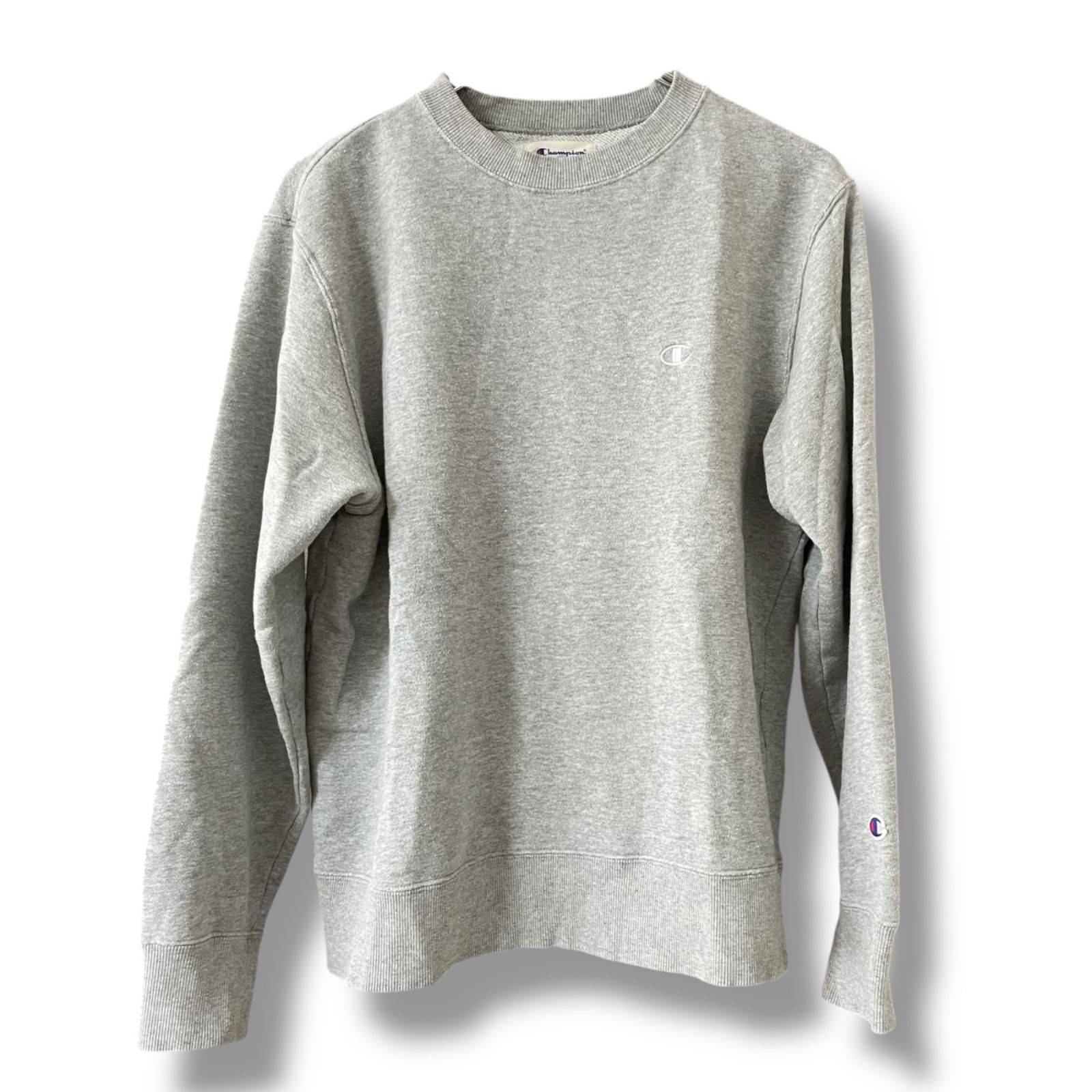 Champion チャンピオン グレー スウェット トレーナー コットン混 