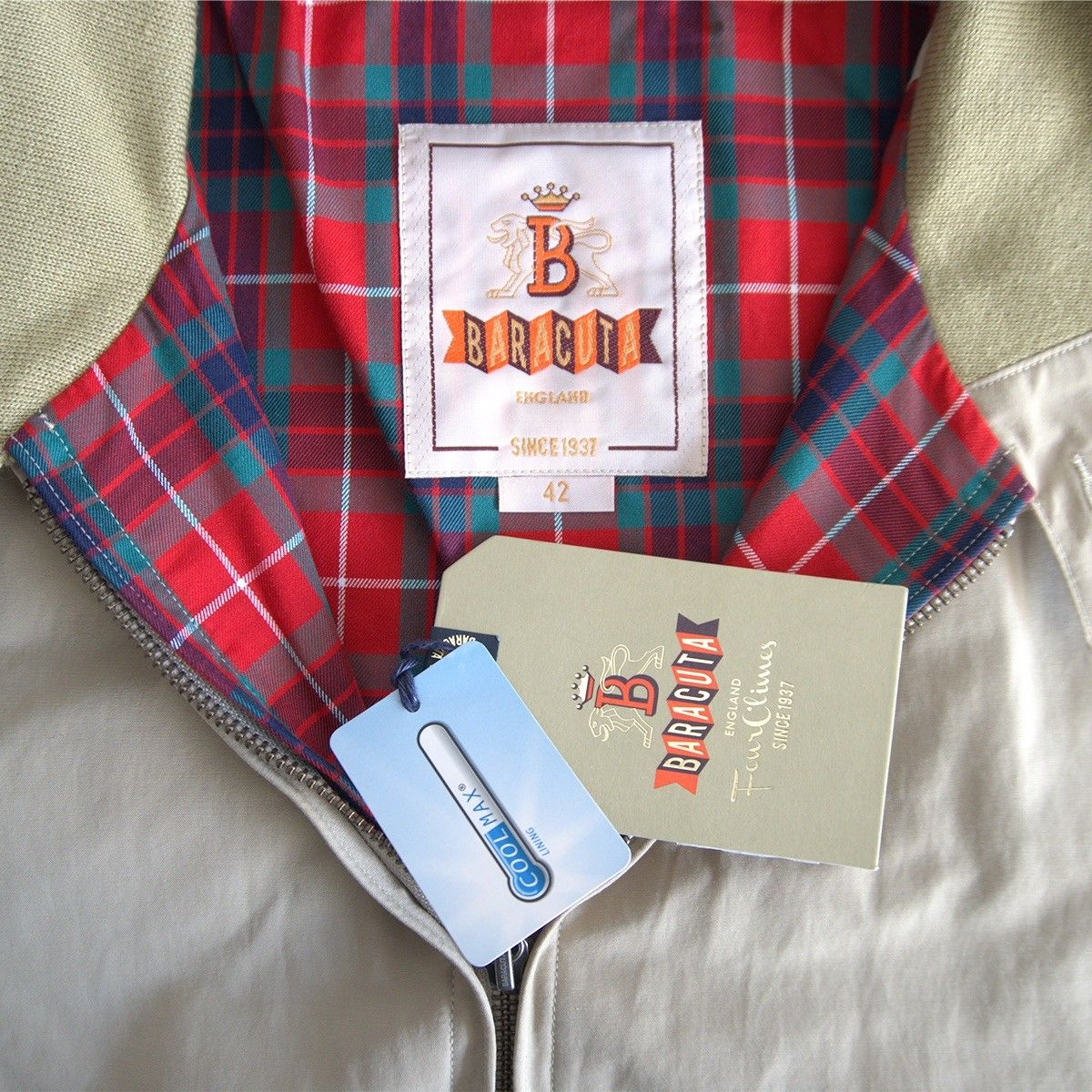 極美品】 BARACUTA 【G9 スウィングトップ ハリントンジャケット】 42 