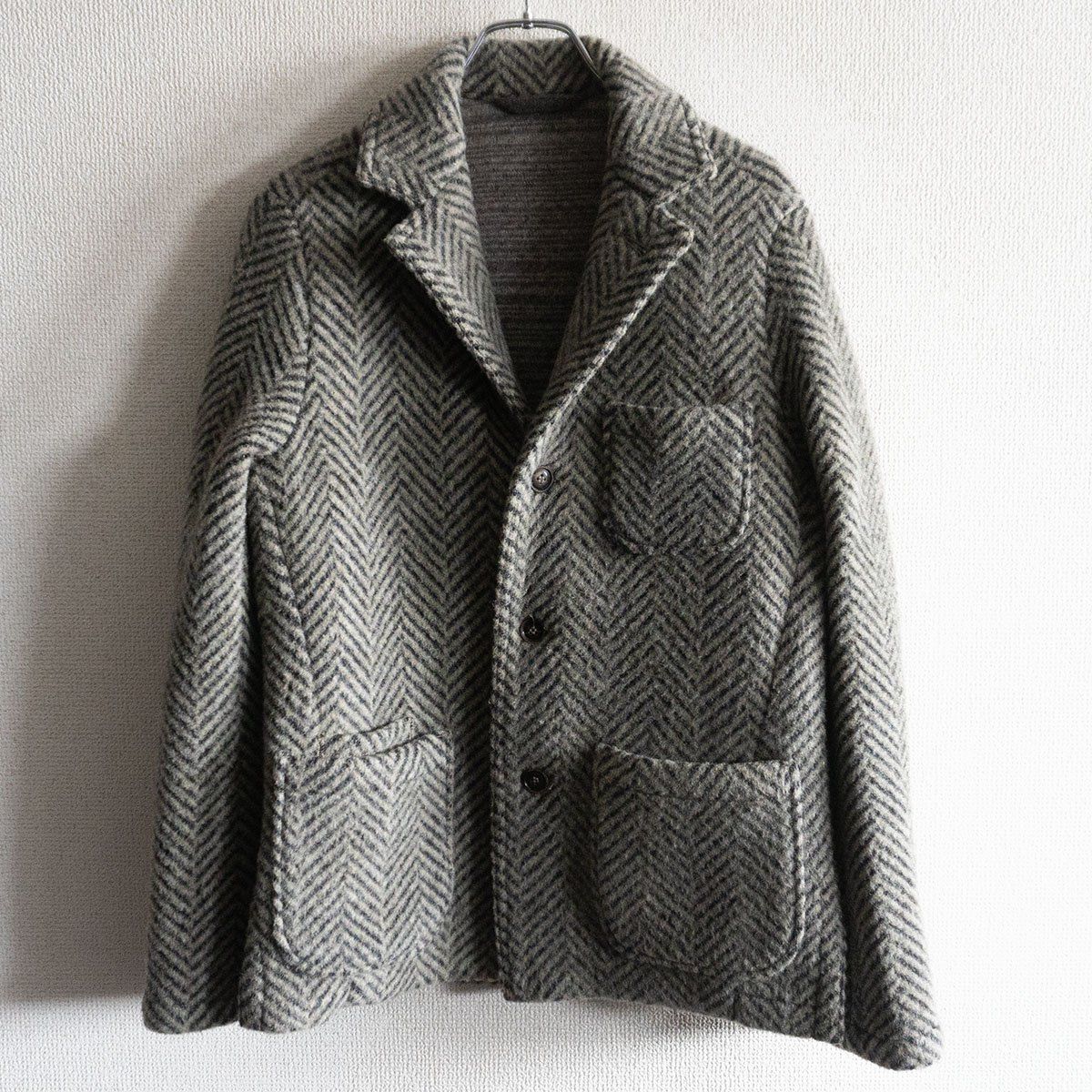 美品】45R【ヘリンボーンツイードジャケット】2 ウール 45rpm s2601033