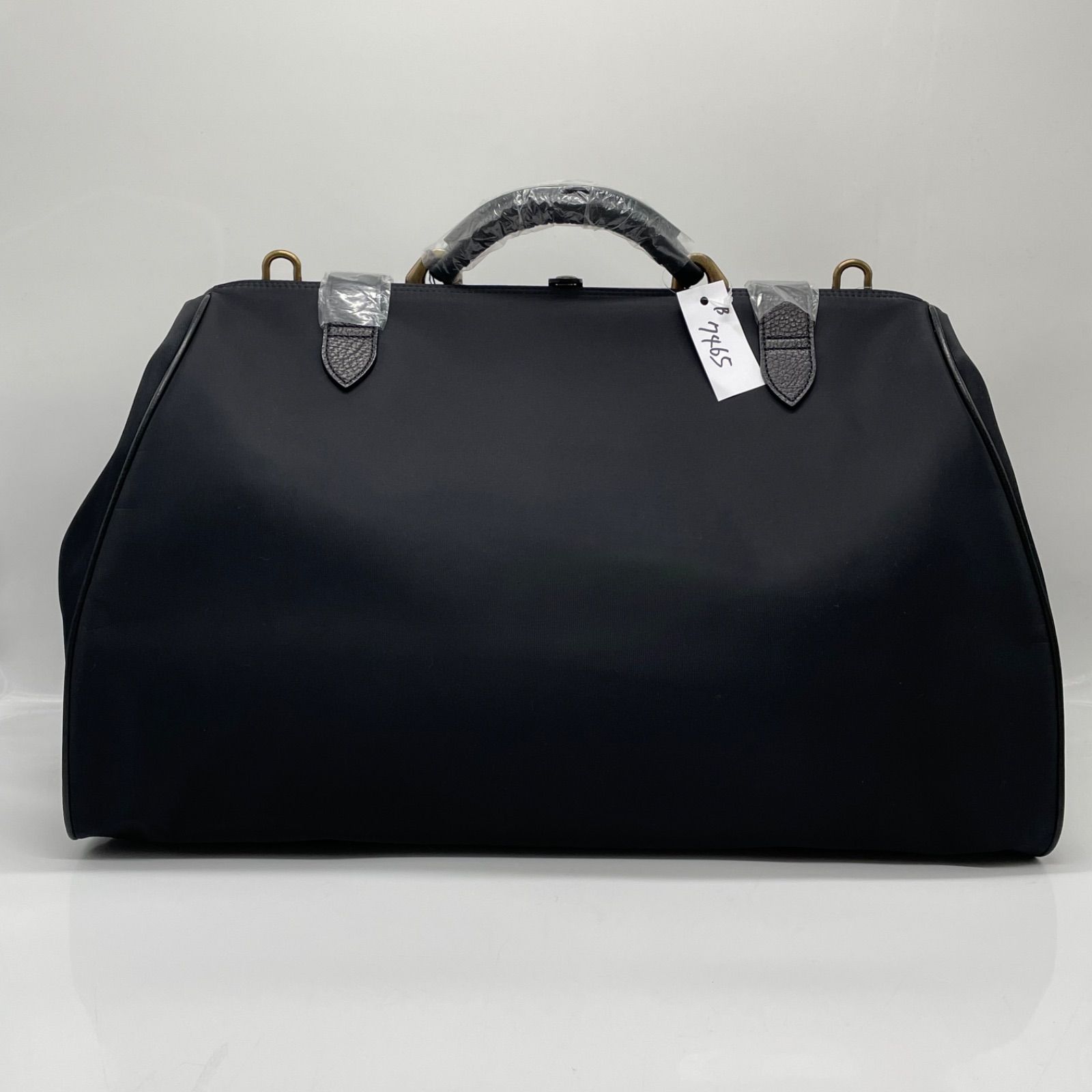 未使用品KENZO ボストンバッグ 2way ナイロン レザー ブラック BN7465□KENZO ケンゾーレザー×ナイロン 2WAY ボストンバッグ ダレス