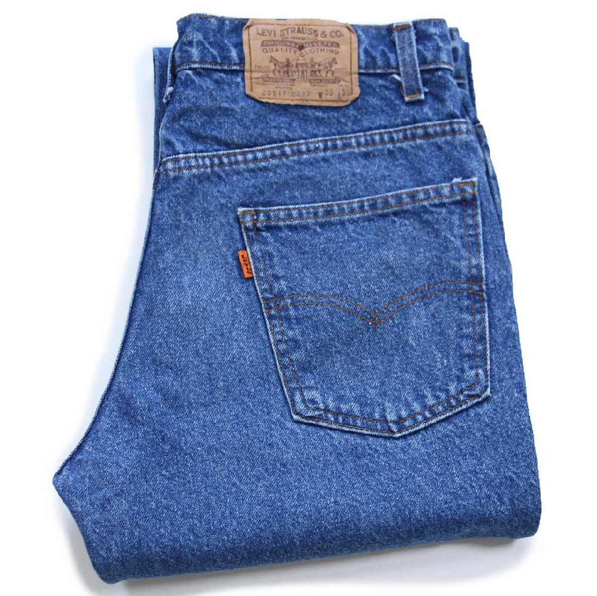 80s USA製 Levi'sリーバイス 517 デニムパンツ W33 L33☆110 ブーツ