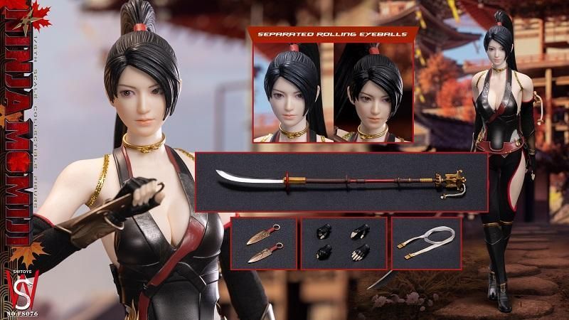SWTOYS 1/6 忍者 モミジ ブラック版 未開封新品 FS076 Ninja Momiji