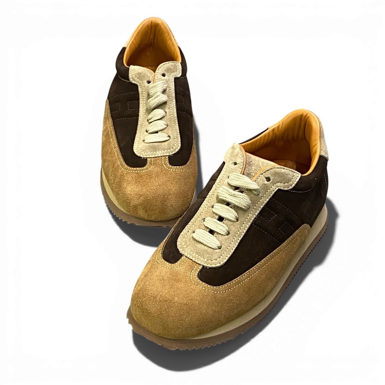 1a22《美品》 HERMES エルメス Hクイック スエードスニーカー サイズ37