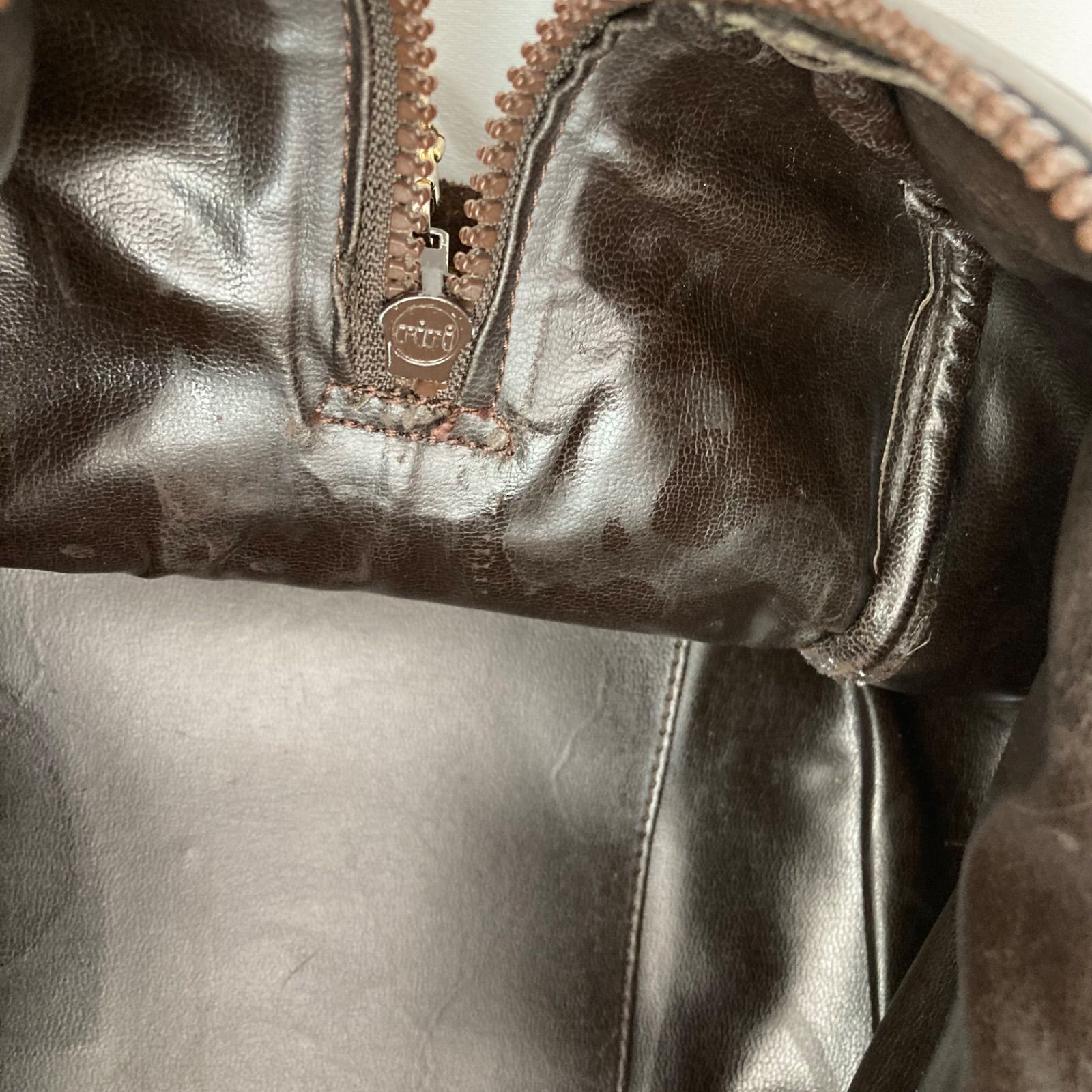 CELINE セリーヌ トリオンフ スエード レザー ミニボストン ボストン 