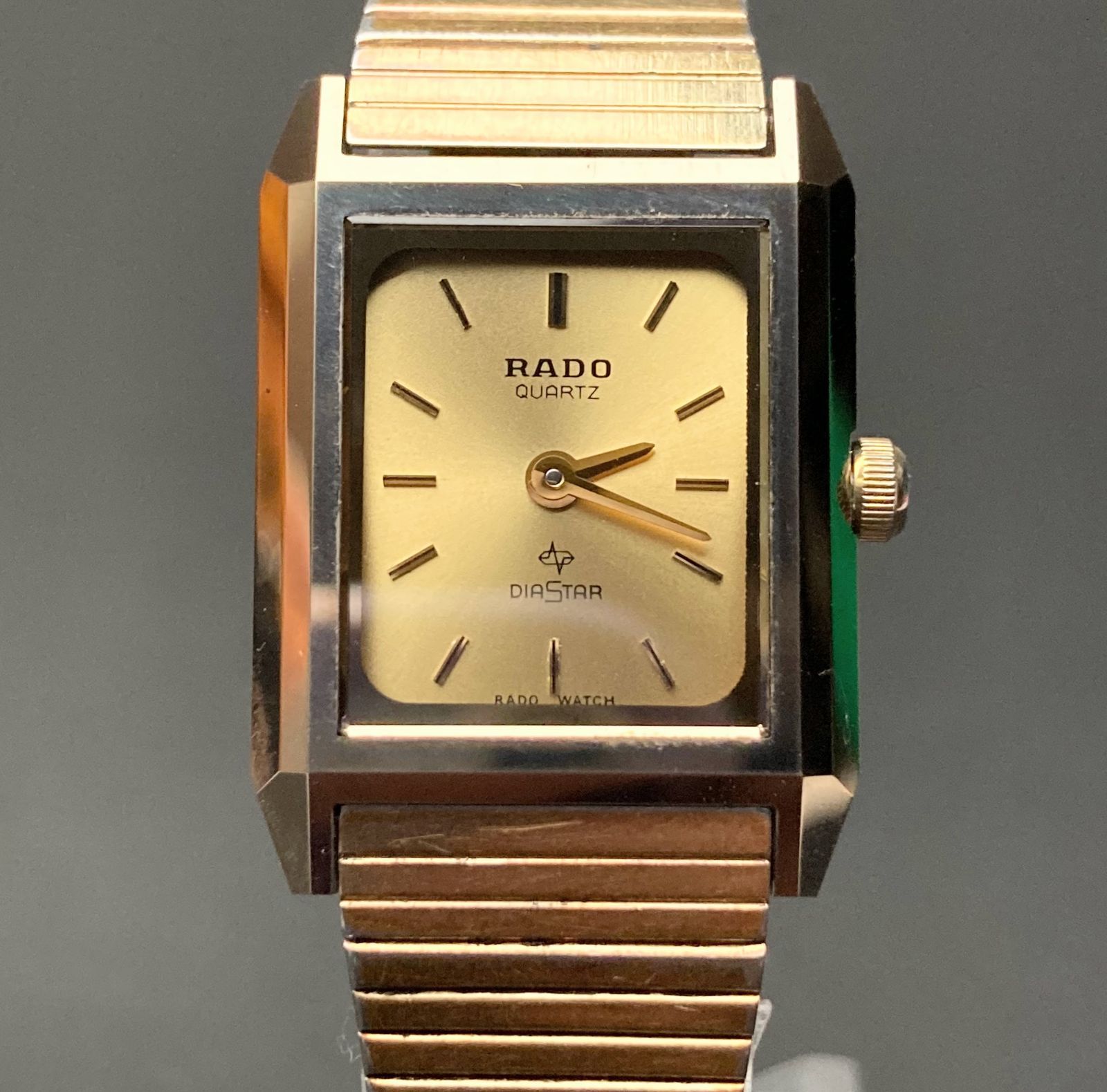 稼働 RADO ラドー メンズ腕時計 ゴールド文字盤 クォーツ ヴィンテージ 稼働 RADO ラドー メンズ腕時計 ゴールド文字盤 クォーツ ヴィンテージ