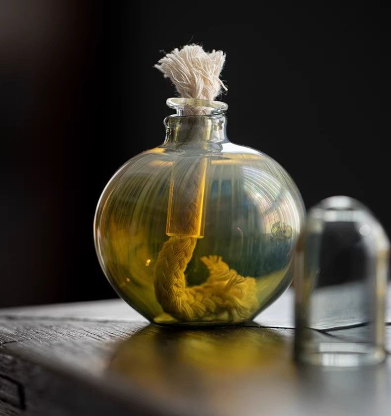 ガラス製 アルコールランプ 容器 3色選べる - メルカリ