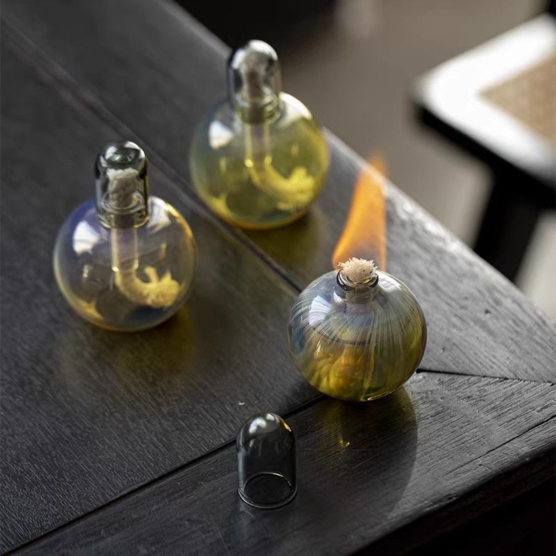 ガラス製 アルコールランプ 容器 3色選べる - メルカリ