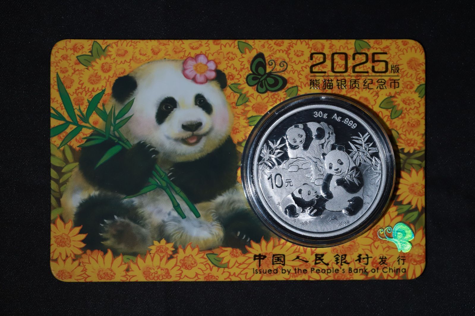 CHINA 中国 2025 パンダ 銀製 カシェ入り コイン 銀貨 - メルカリ